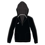 358100 black asics thermopolis quarter zip hoodie
