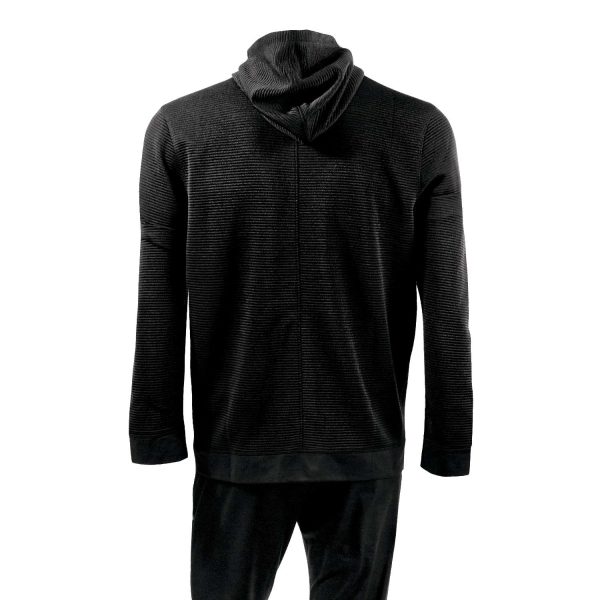 Men's Asics Thermopolis 1/4 Zip Hoodie with matching pants, back view