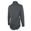 back view of ladies Charles River Seaport Quarter Zip jacket with drop tail