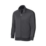 359417 youth graphite black sport tek stripe track jacket