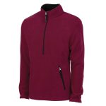 Maroon/Black Charles River Adirondack Fleece Pullover