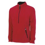 359501 red black charles river fleece pullover