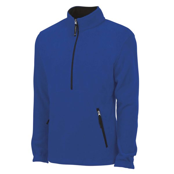 Royal blue Charles River Adirondack Fleece Pullover, front view