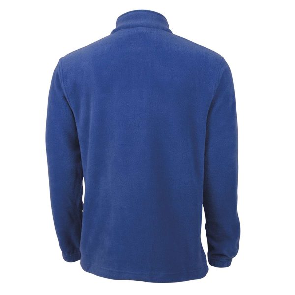 Royal blue Charles River Adirondack Fleece Pullover, back view