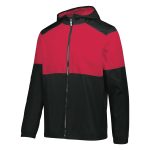 black/scarlet men's Holloway SeriesX Warm Up Jacket