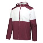 359528 maroon white holloway seriesx warm up jacket