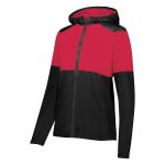 black/scarlet Women's Holloway SeriesX Warm Up Jacket