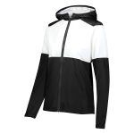 359528 womens black white holloway seriesx warm up jacket