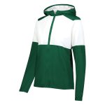Dark Green/White Women's Holloway SeriesX Warm Up Jacket