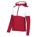 359528 womens scarlet white holloway seriesx warm up jacket
