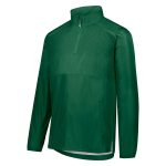 Men's Dark Green Holloway SeriesX Quarter-zip Pullover Jacket