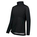 Women's Black Holloway SeriesX Quarter-zip Pullover Jacket