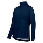 Women's Navy Holloway SeriesX Quarter-zip Pullover Jacket