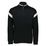 Black/White Holloway Limitless Warm Up Jacket, Front View