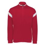 Scarlet/White Holloway Limitless Warm Up Jacket, Front View