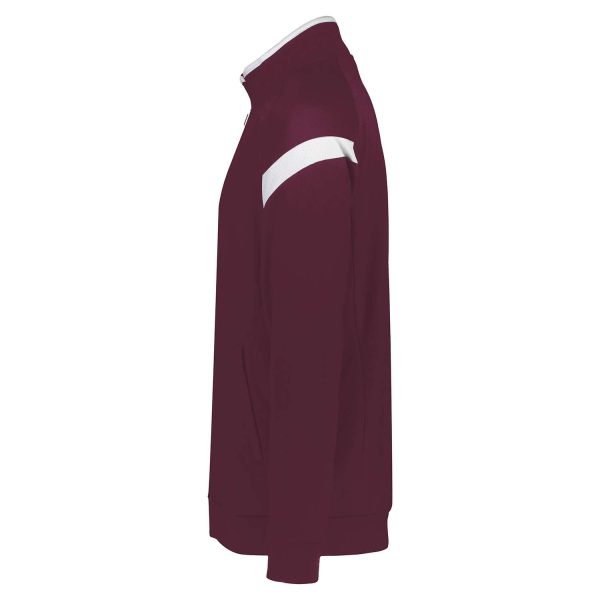 maroon Holloway Limitless Warm Up Jacket, side view