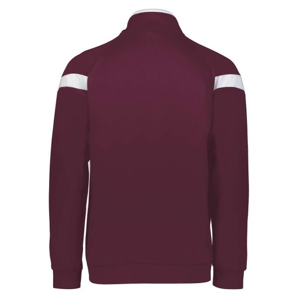 maroon Holloway Limitless Warm Up Jacket, back view