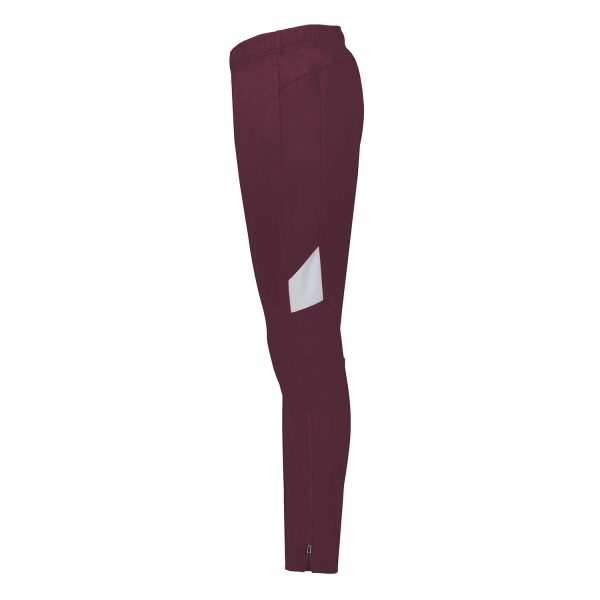 maroon Holloway Limitless Warm Up Pants, side view
