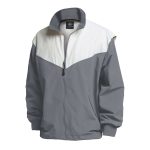 359971 grey white charles river championship jacket