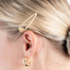 model with a blonde Capezio Bunheads Snap Clip in her hair