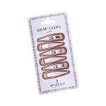 Light Brown Capezio Bunheads Snap Hair Clips, 6-pack card