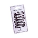 Dark Brown Capezio Bunheads Snap Hair Clips, 6-pack card