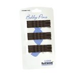 pack of dark brown bobby pins