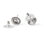 479508_2 clip clear rhinestone button earrings