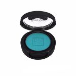 turquoise ben nye eye makeup in an open black compact