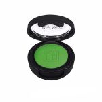 bright green ben nye eye makeup in an open black compact