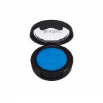 bright blue ben nye eye makeup in an open black compact