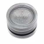 metallic silver ben nye creme makeup in a clear compact