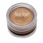 metallic apricot ben nye creme makeup in a clear compact