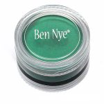 jade green ben nye creme makeup in a clear compact