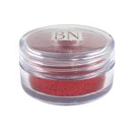 Fire red Ben Nye Sparklers Glitter in a clear container