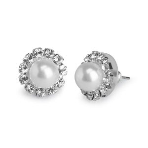 479997 pearl rosette earrings