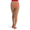 Model wearing Capezio Ultra Soft Stirrup Tights, Back View