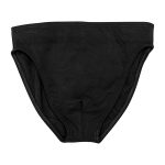 Capezio Men's Full Seat Dance Brief flat front in the color black