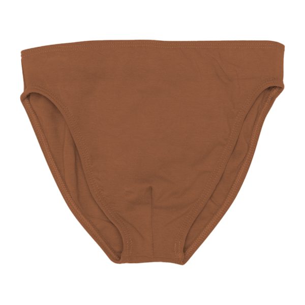 Capezio Men's Full Seat Dance Brief flat front in the color suntan