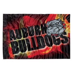 custom printed spirit flag reds with bulldog logo