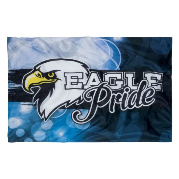 custom printed spirit flag blues with eagle logo