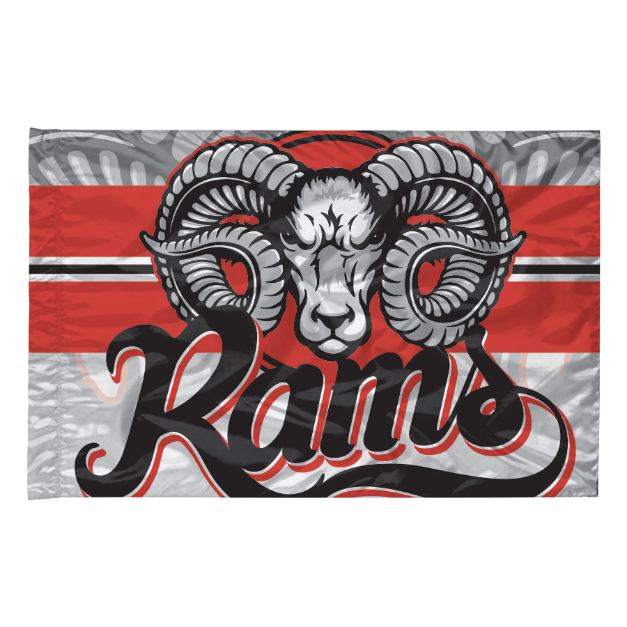 Custom Spirit/Battle Flag Rams 53026