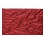 solid crimson color guard flag