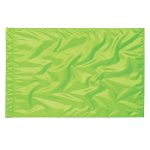 solid neon lime color guard flag
