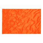 solid neon orange color guard flag
