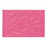 solid neon pink color guard flag