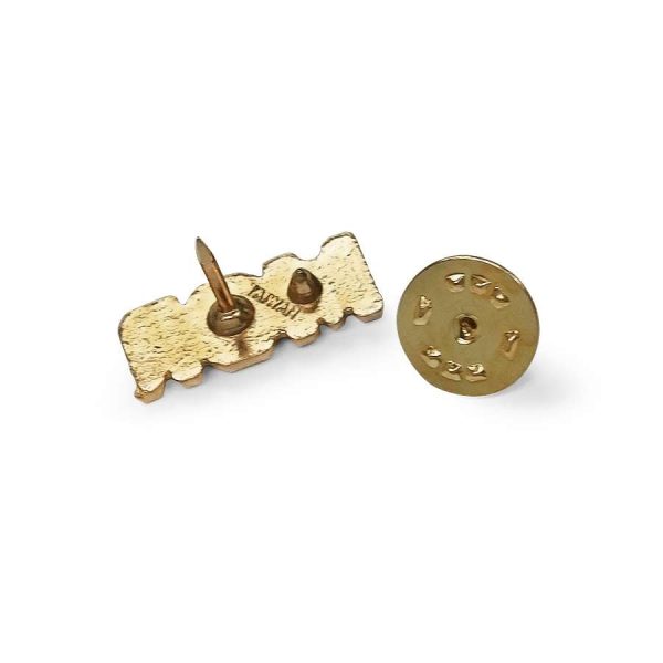 Gold Award Pin back detail