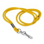yellow gold whistle lanyard cord with silver clip