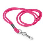 pink whistle lanyard cord with silver clip