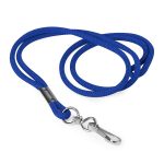 royal blue whistle lanyard cord with silver clip